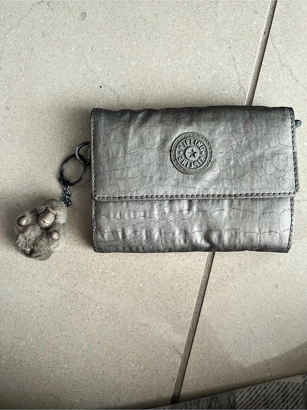 Kipling Money Land RFID Snap Wallet Gray